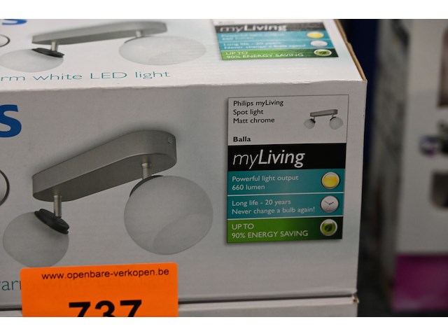 2x philips plafondarmatuur balla - afbeelding 2 van  2