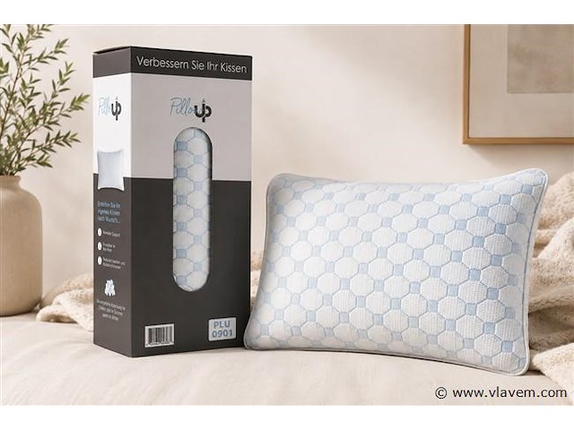 2x pillow up traagschuimkussen - 40x60cm - afbeelding 1 van  1