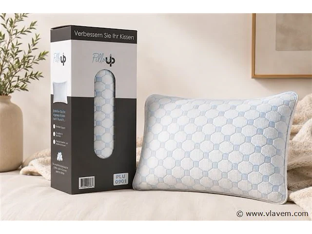 2x pillow up traagschuimkussen - 40x60cm - afbeelding 1 van  1