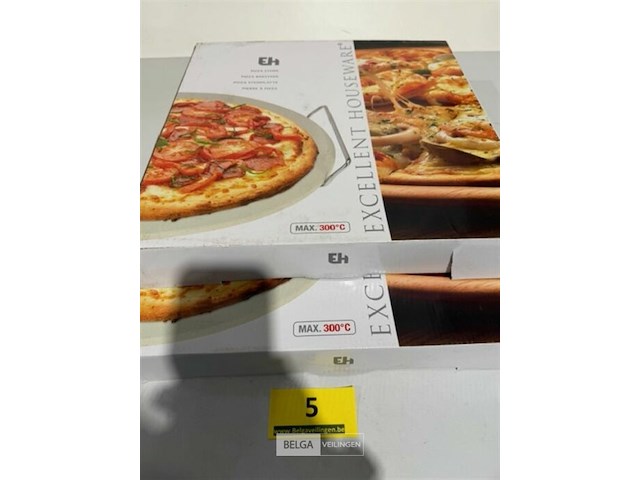 2x pizza baksteenplaat - afbeelding 2 van  3