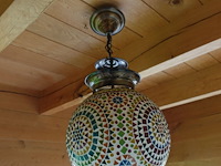 2x plafondlamp oosterse mozaïek - afbeelding 1 van  2