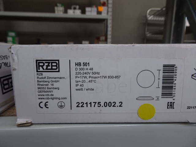 2x plafondlamp rzb - afbeelding 3 van  3