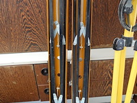 2x plooibare metalen schraag + lamp - afbeelding 2 van  6