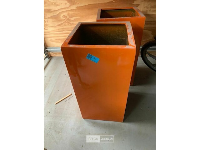 2x polyester bloembakken - afbeelding 1 van  2