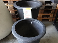 2x polyester bloempot - afbeelding 1 van  6