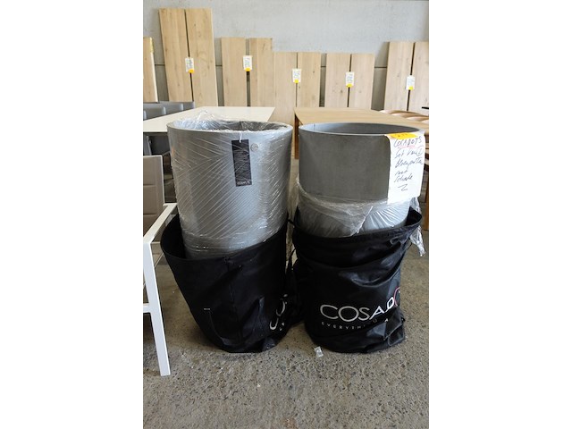 2x polyester bloempot - afbeelding 1 van  5