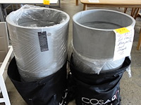 2x polyester bloempot - afbeelding 2 van  5