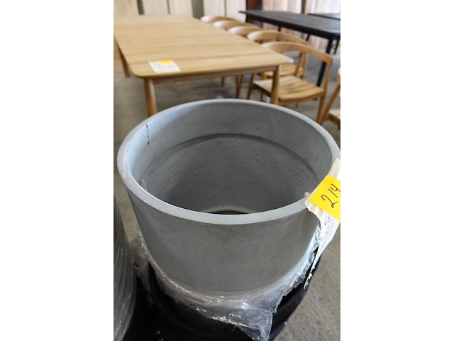 2x polyester bloempot - afbeelding 3 van  5