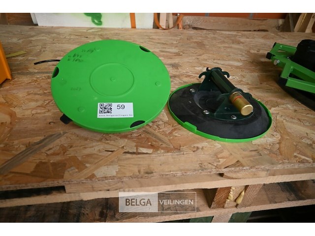 2x pompzuignappen voor glas ø25 cm - afbeelding 1 van  3