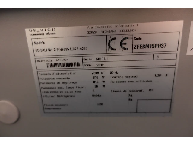 2x professionele vitrinekoelkast de rigo - afbeelding 4 van  45