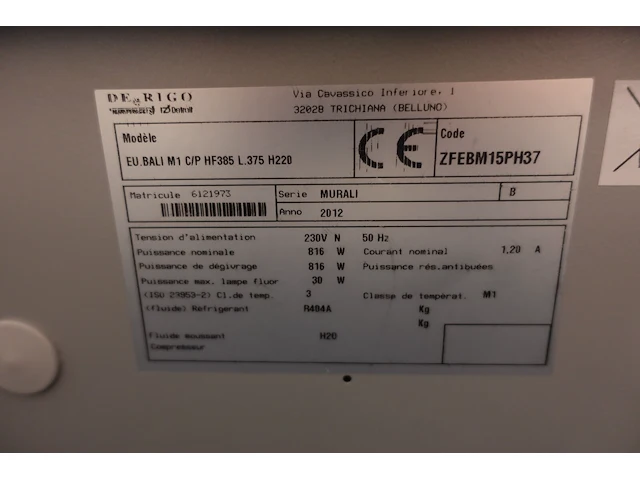 2x professionele vitrinekoelkast de rigo - afbeelding 5 van  45