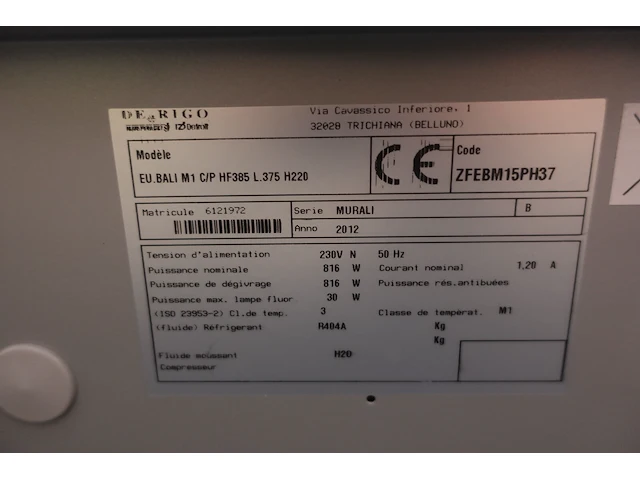 2x professionele vitrinekoelkast de rigo - afbeelding 6 van  45