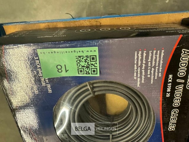2x profitec high end audio kabel 3rca plug 6mm 20m - afbeelding 5 van  5