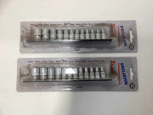 (2x) projahn 1/4” doppenset op rail - afbeelding 1 van  5