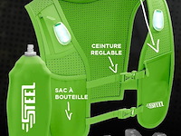 2x reflecterend drinkvest met led clips - afbeelding 1 van  2