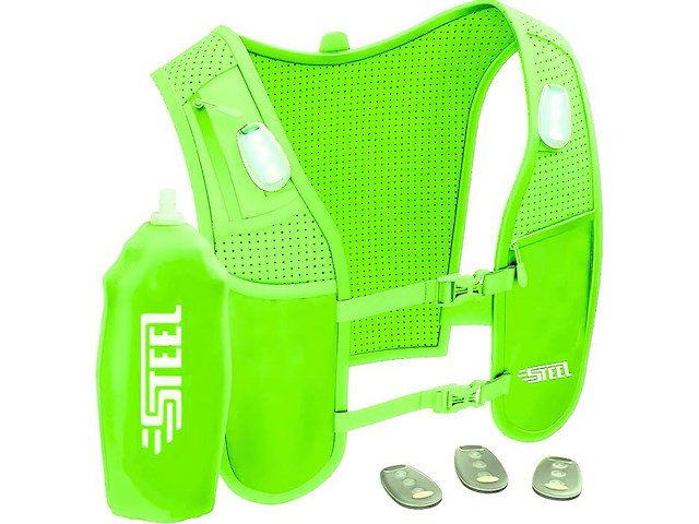 2x reflecterend drinkvest met led clips - afbeelding 2 van  2