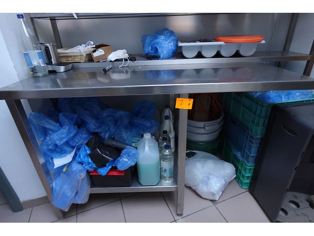 2x rek & rvs tafel - afbeelding 2 van  4