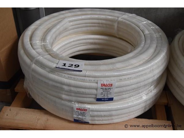2x rol pex buis, talos, pex en 13501-1 class e 9 laminated, 3/8" x 0,80 mm, 5/8" x 1,00 mm, 25 mtr - afbeelding 1 van  3