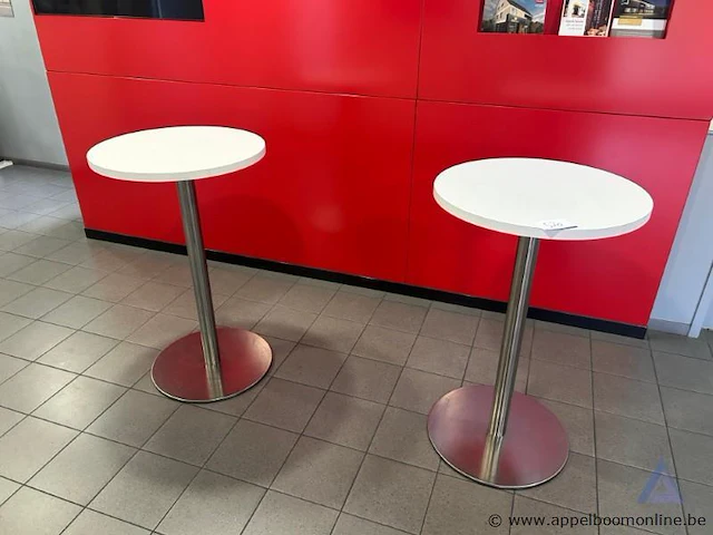 2x ronde statafel. - afbeelding 1 van  1