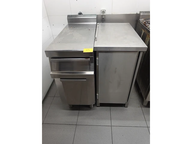 2x rvs bijzettafel - afbeelding 1 van  4