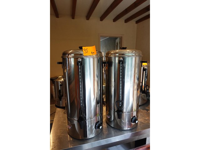 2x rvs koffieperculator - afbeelding 1 van  1