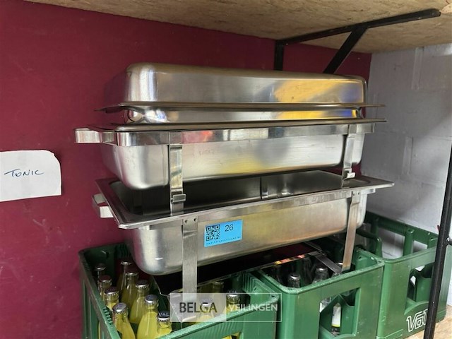 2x rvs shafing dish - afbeelding 1 van  4