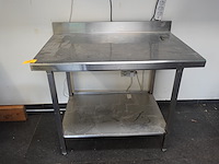 2x rvs tafel - afbeelding 1 van  5