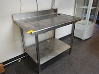 2x rvs tafel - afbeelding 2 van  5