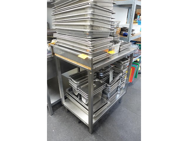 2x rvs tafel - afbeelding 4 van  5
