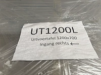 2x rvs uitvoertafel ingang rechts - afbeelding 5 van  5