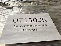 2x rvs uitvoertafel ingang rechts - afbeelding 3 van  3