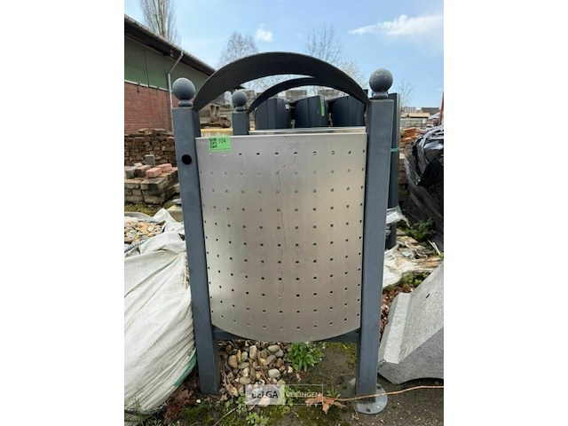 2x rvs vuilbakken - afbeelding 1 van  1