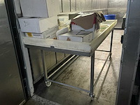 2x rvs werktafel - afbeelding 1 van  2