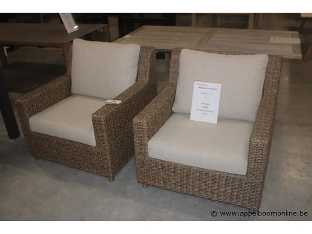 2x sandkorn 1-zit inclusief kussens - afbeelding 1 van  2