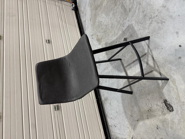 2x showroom barkruk zwart pu leer - afbeelding 1 van  4