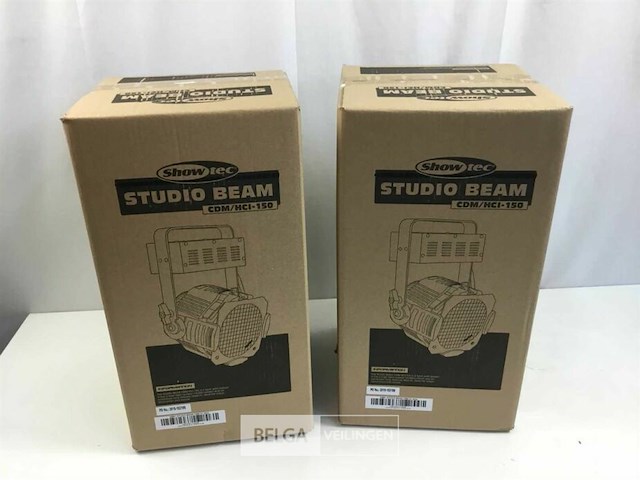 (2x) showtec studio beam cdm/hci-150 silver - afbeelding 2 van  4