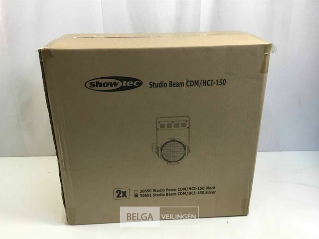 (2x) showtec studio beam cdm/hci-150 silver - afbeelding 3 van  4