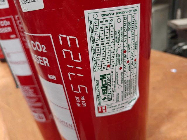 2x sicli - co2 - snelblusser - fire extinguisher - afbeelding 4 van  7