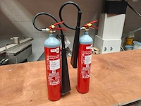 2x sicli - co2 - snelblusser - fire extinguisher