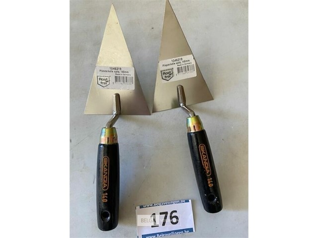 2x skandia pleistertroffel spits rvs 140mm - afbeelding 3 van  3