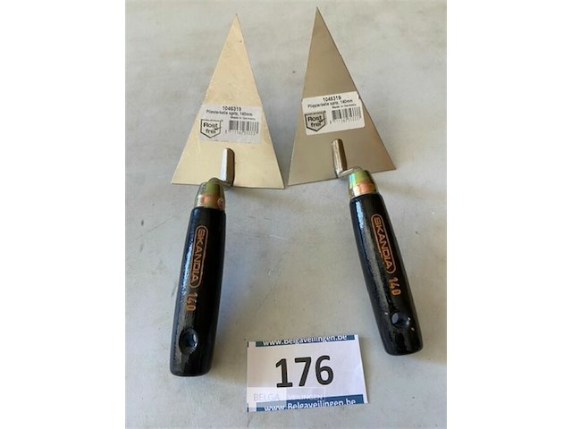 2x skandia pleistertroffel spits rvs 140mm - afbeelding 2 van  3