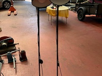 2x staanlamp metaal zwart gelakt h150 cm - afbeelding 1 van  2