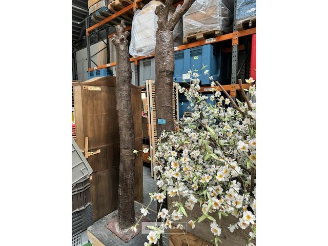 2x stammen + 1 bak kunstbloemen - afbeelding 2 van  5
