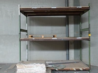 2x stapelbare metalen houder