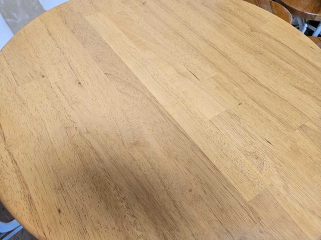 2x statafel wit/hout - afbeelding 4 van  4