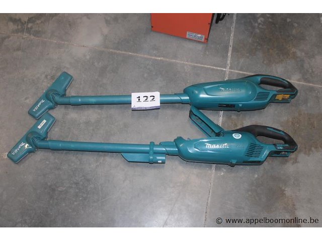 2x steelstofzuiger, makita, dcl282f, 18v, zonder accu, werking niet gekend - afbeelding 1 van  2