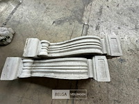 2x stenen zuilen h ±95 cm - afbeelding 2 van  2