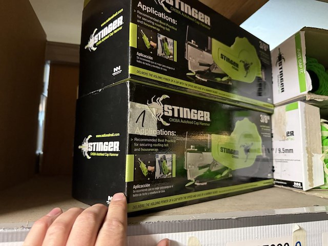 2x stinger ch38a autofeed cap hammer + cap staples - afbeelding 3 van  4
