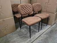 2x stoel anoushka bruin fabrics - afbeelding 7 van  8