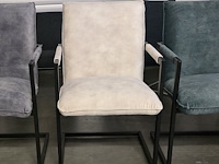 2x stoel boston beige velvet - afbeelding 2 van  2